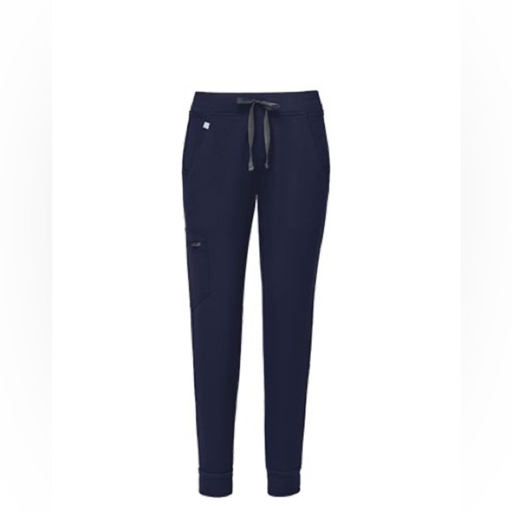 Nurses, Figs- blue scrub pants.